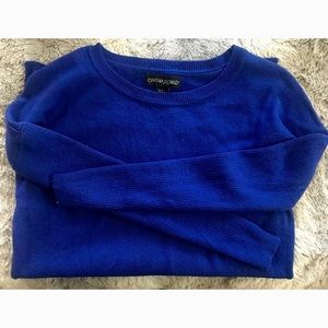 100% Merino Wool Cynthia Rowley Blue Sweater XS